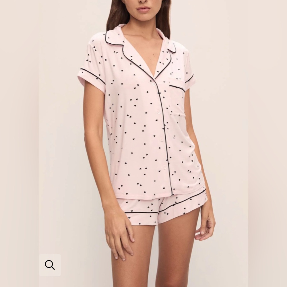Eberjey Gisele Printed TENCEL™ Modal Shortie Short PJ Set